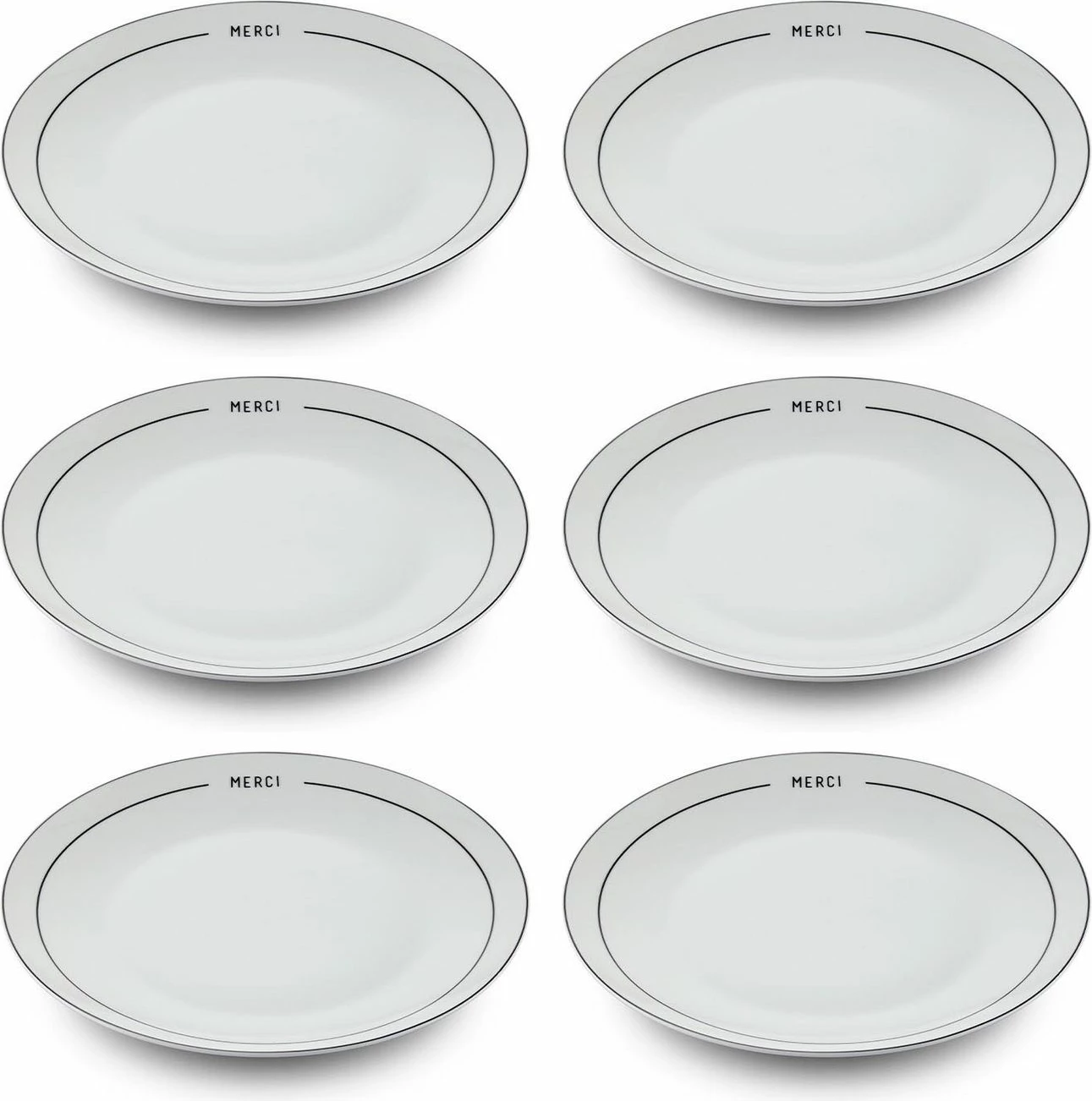 Set pjatash ëmbëlsirash (6 copë), Hermia, DNR0075