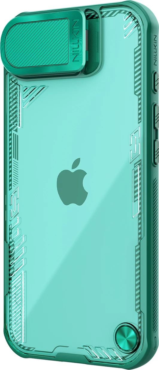 Mbështjellës Nillkin Iceblade Prop për iPhone 16e, me kapak kamere dhe stand, Gjelbër