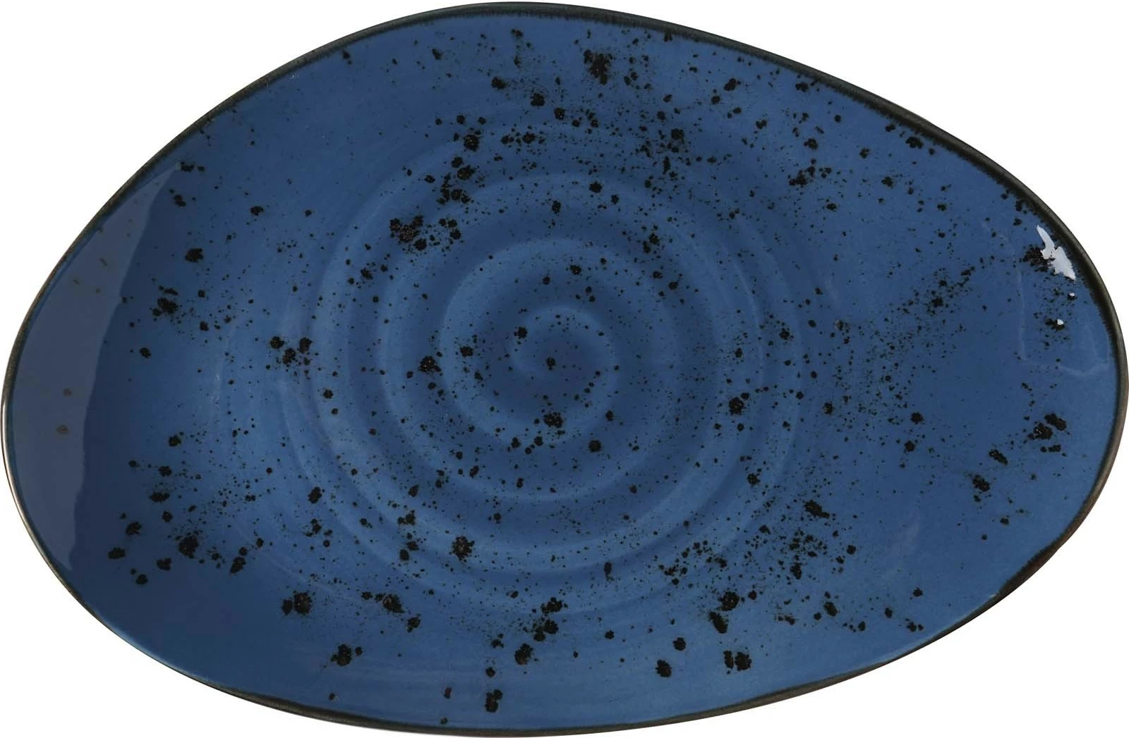 Pjatë ovale Fine Dine Iris Organic Shape 350x210mm, blu, set 6 copë