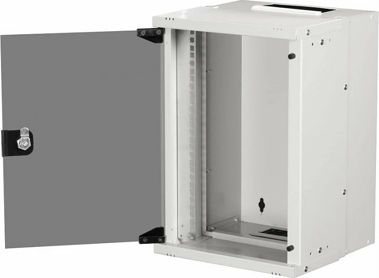 Rack n'mur EQUIP ECO 10" 9U 300x300mm, derë xhami të kalitur, gri e çelët