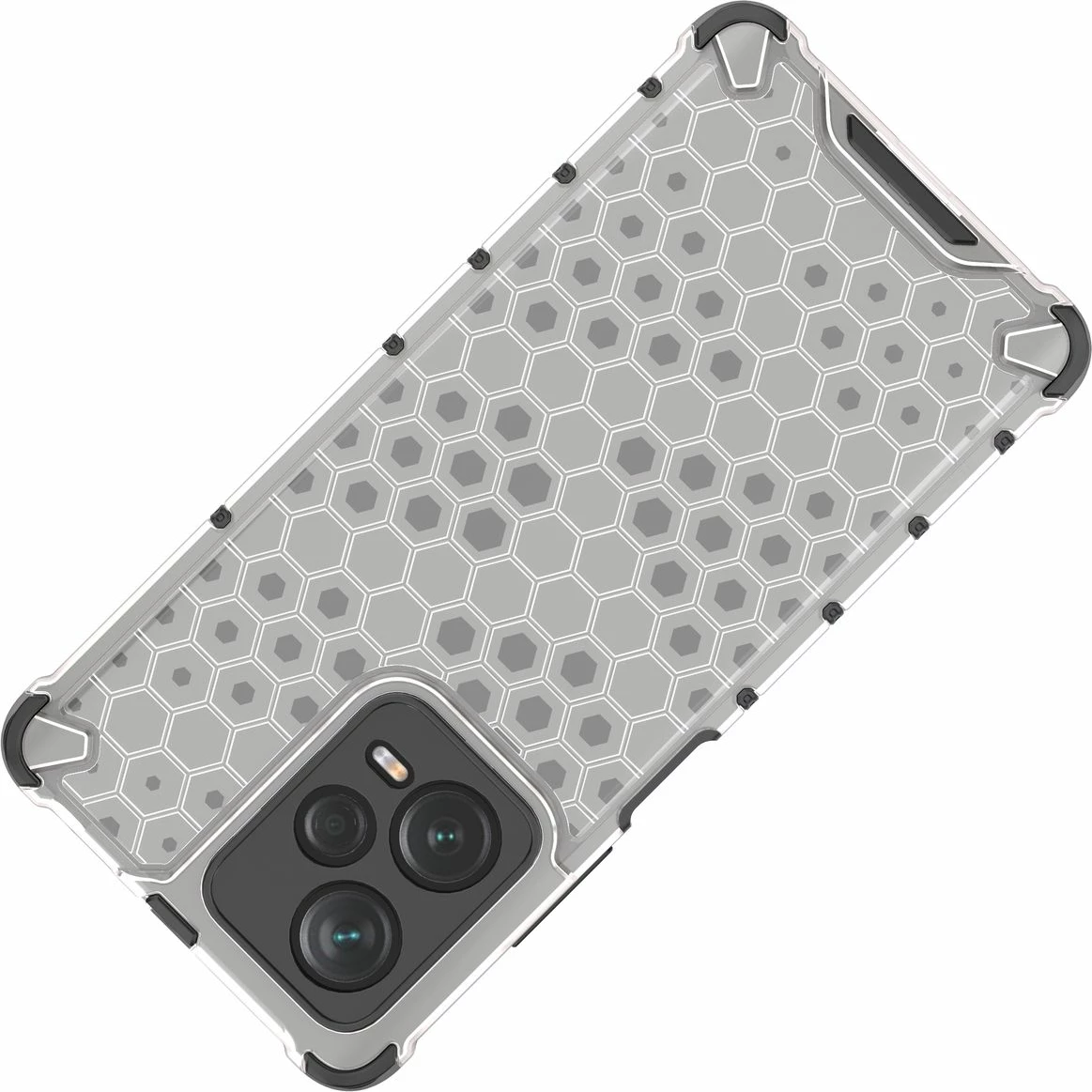 Mbështjellës Hurtel Honeycomb për Xiaomi Redmi Note 12 Pro+, i zi
