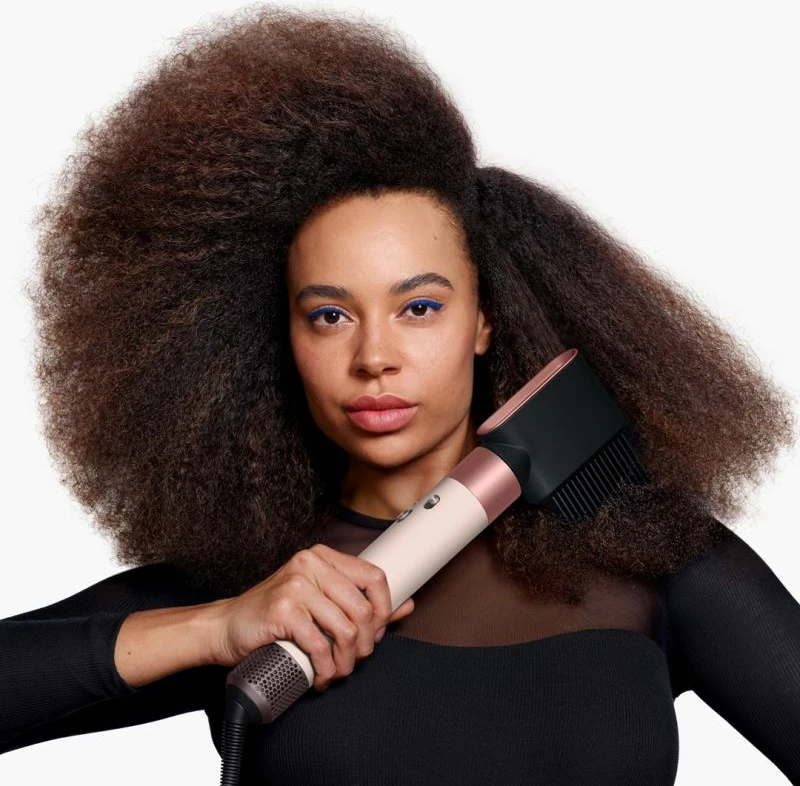 Multistyler flokësh DYSON Airwrap id Curly+Coily, rozë gold/pink, set me 6 pjesë