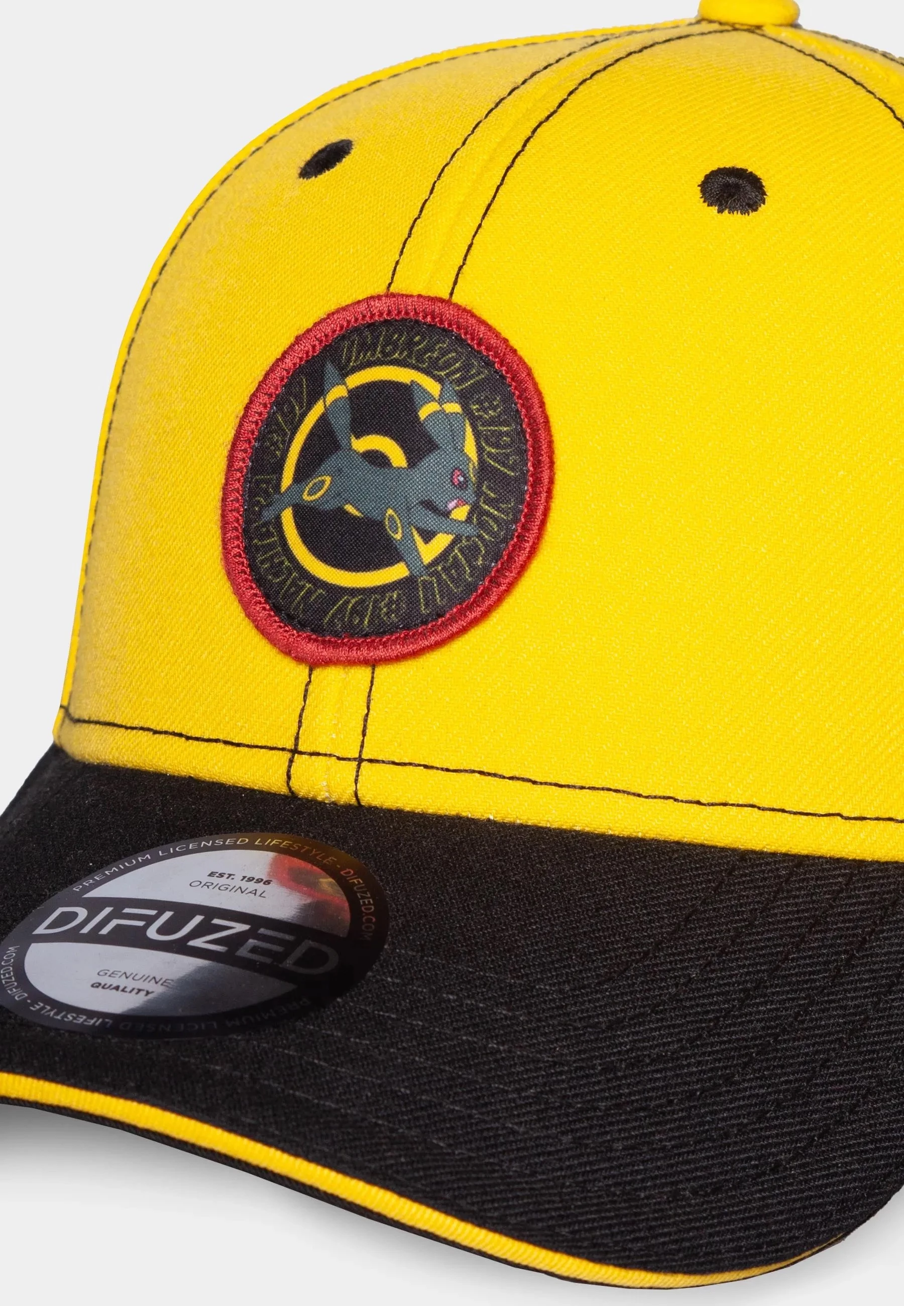Kapele snapback Difuzed Pokémon Umbreon, e rregullueshme, e verdhë/zi