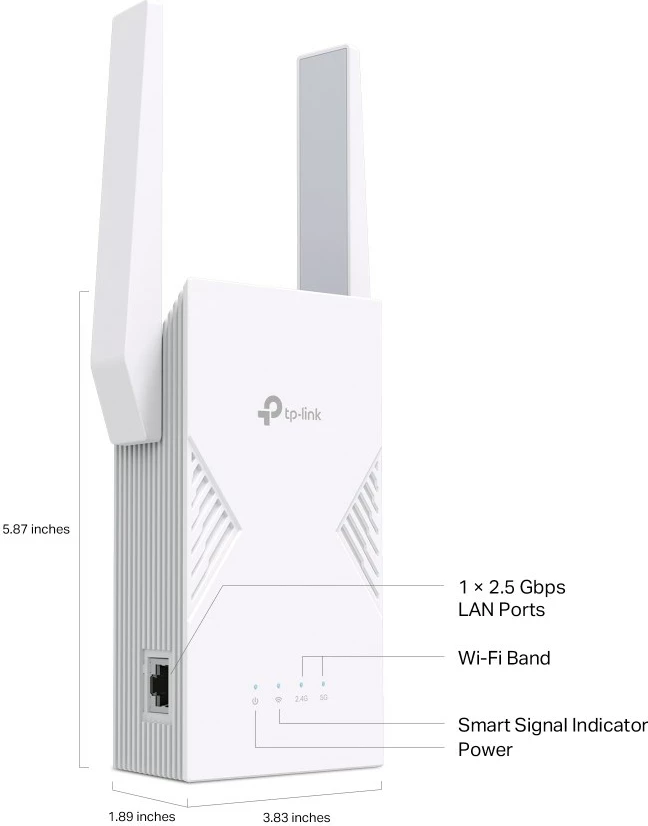 Përsëritës rrjeti TP-Link RE235BE, 2500 Mbit/s, i bardhë