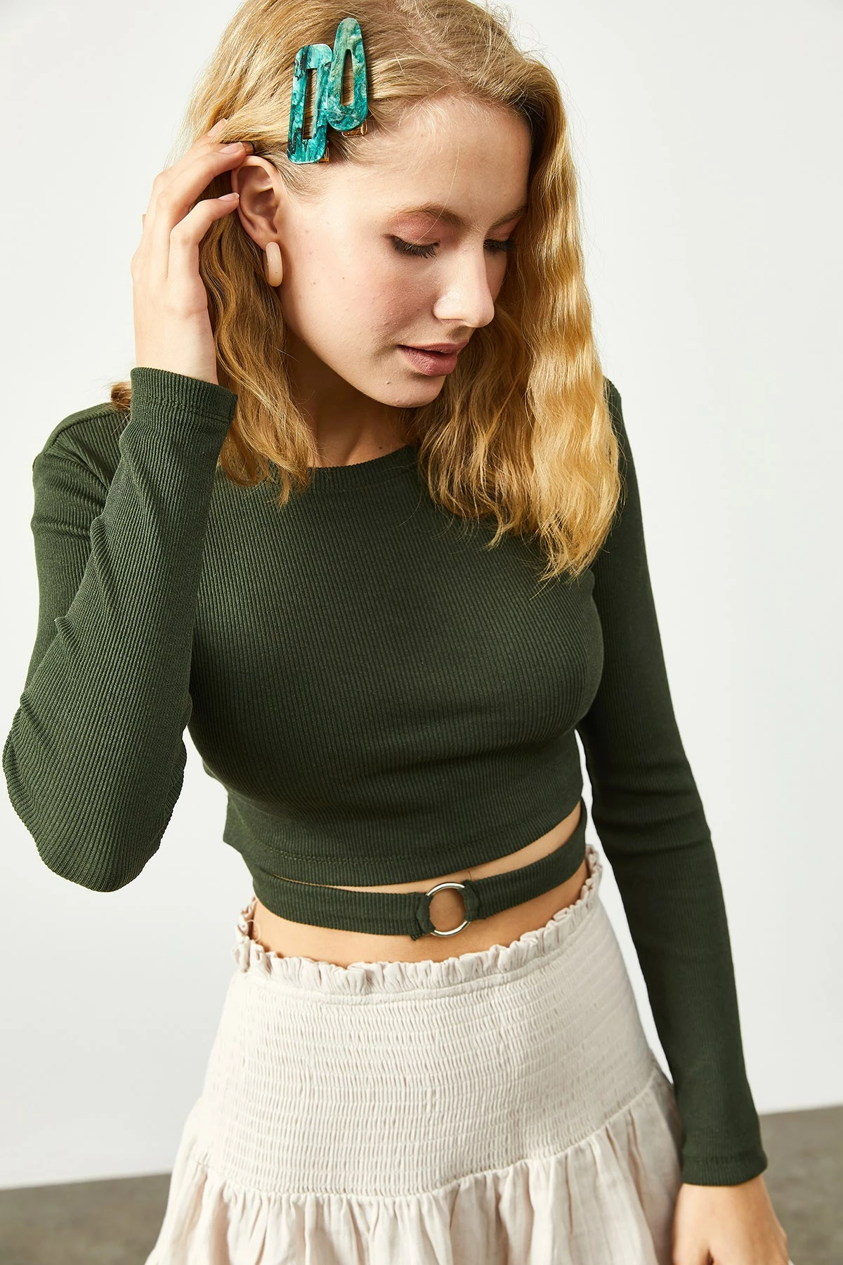 Bluzë grash Jumeon, khaki, 12133