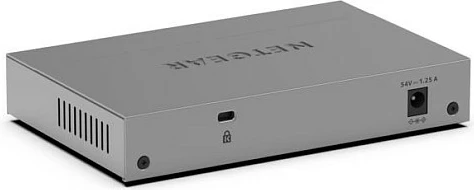 Switch NETGEAR GS105EP, 5x Gigabit, 4x PoE+ 63W, Easy Smart, metal, gri