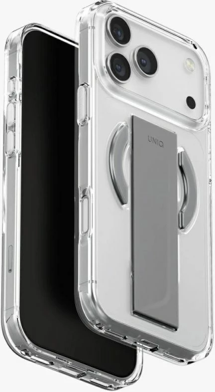 Mbështjellës telefoni UNIQ Heldro Air Magclick Charging për iPhone 17 Pro Max, transparent