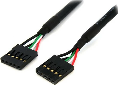 Kabllo internal USB IDC 5-pin StarTech, 0.5 m, femër-femër, e zezë