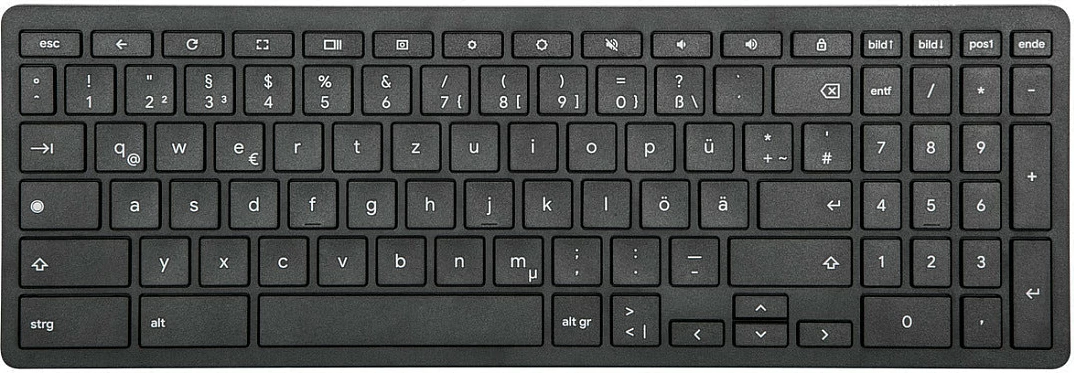 Tastierë Targus Works with Chromebook, Bluetooth, Full-size, QWERTZ, gjermanisht, e zezë
