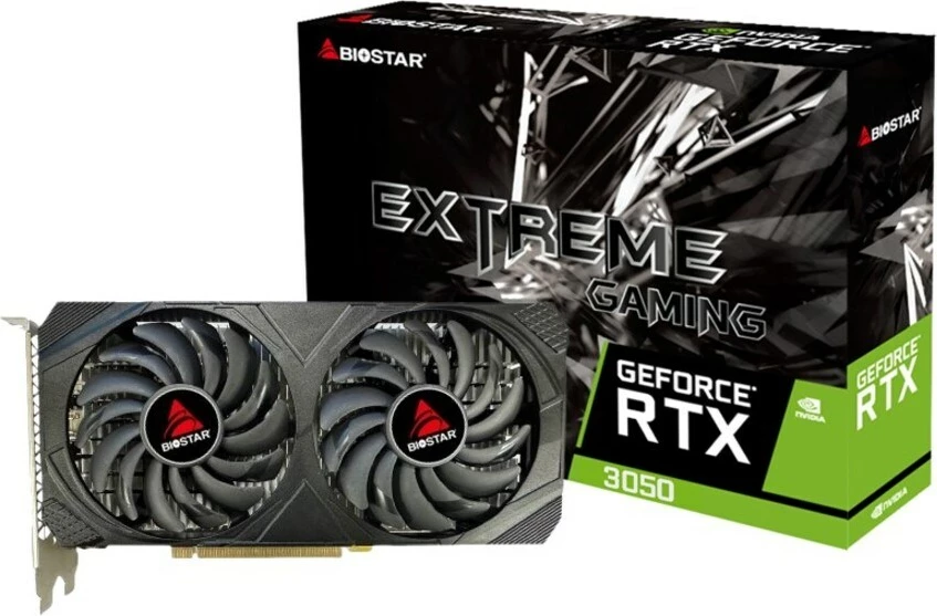 Kartelë grafike Biostar GeForce RTX 3050, 6 GB, e zezë