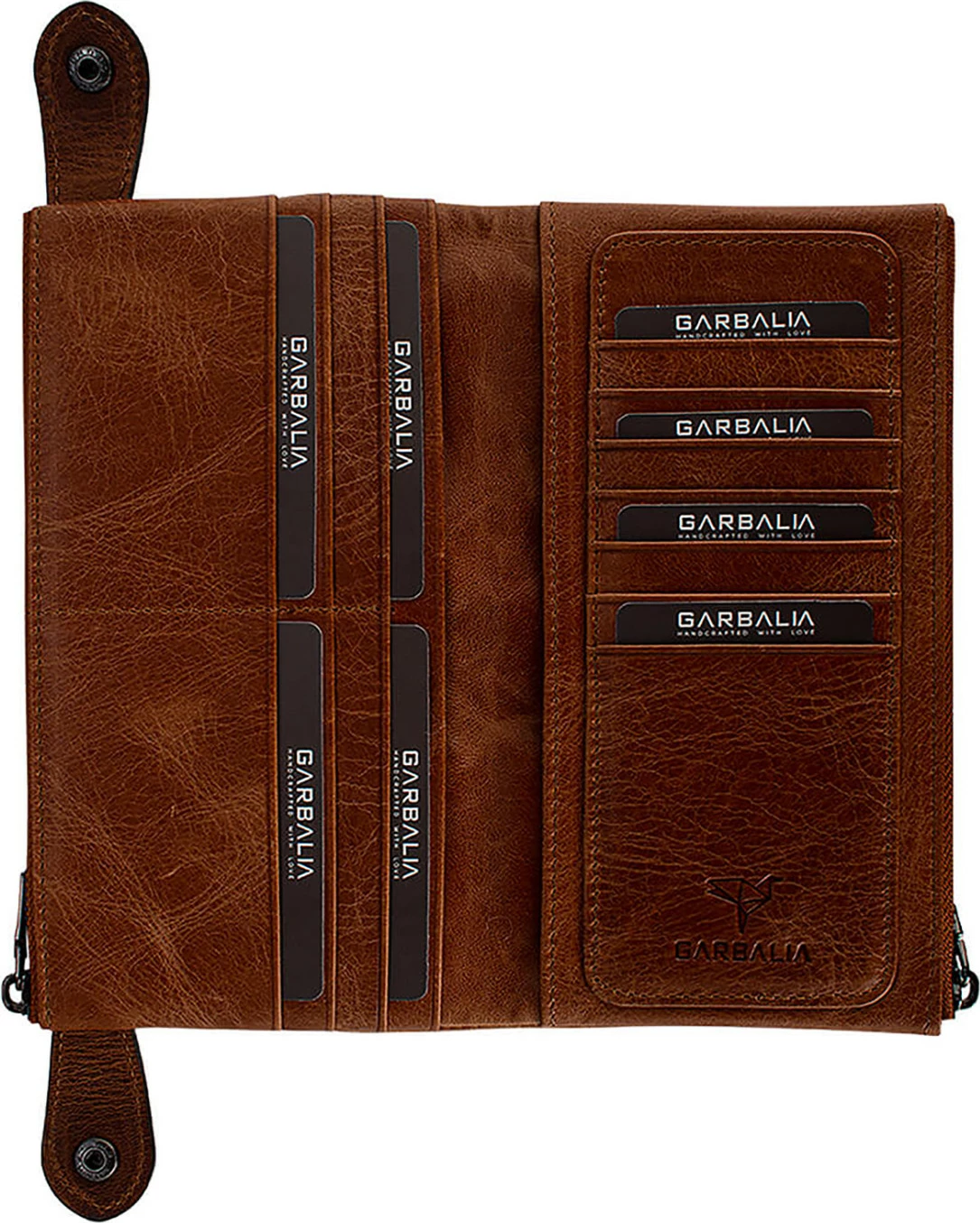 Portofol unisex Zoozie Bags, Roosevelt, ngjyrë kafe e hapur