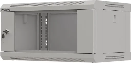 Kabinet rack LANBERG 19" 4U 540x350 mm, derë xhami, gri