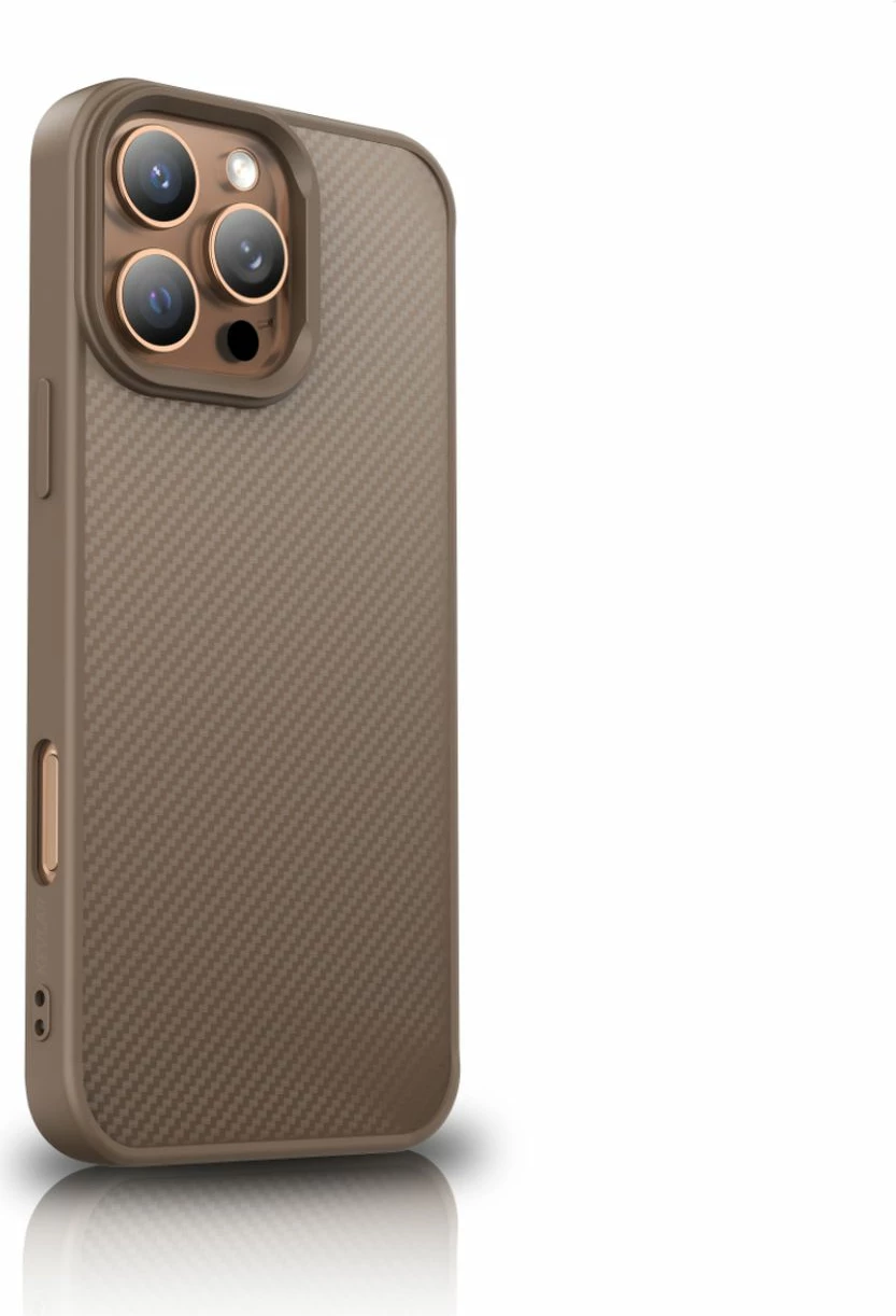 Mbështjellës Wozinsky Carbon Fiber me MagSafe për Samsung Galaxy S25+, Kafe