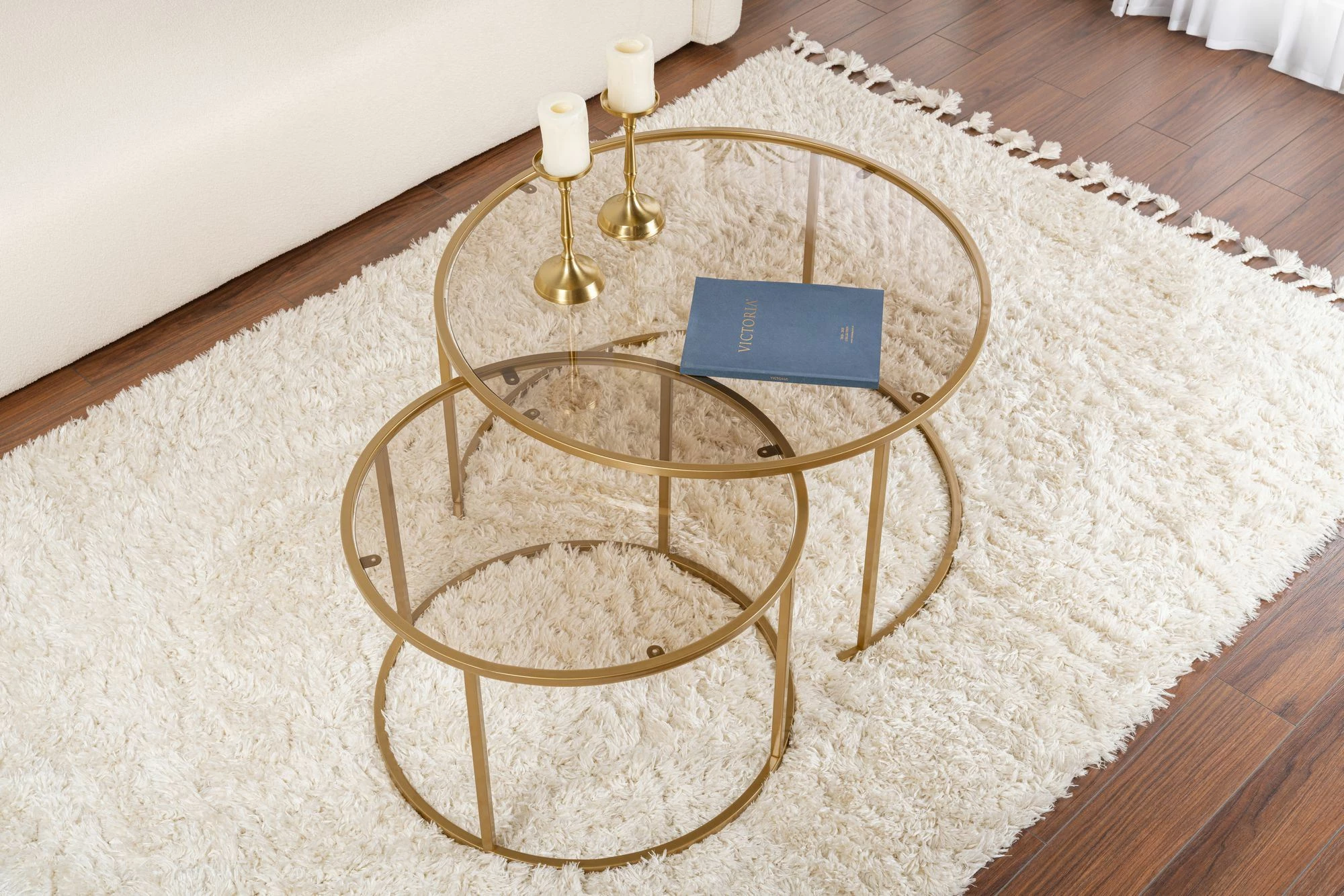 Set tavolinash kafeje Nordure, Aurum - 80, 60 - ari, bronzi