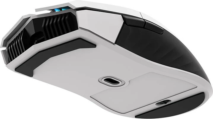 Maus wireless Thunderobot ML702, 8000 DPI, 6 butona, RGB, i bardhë