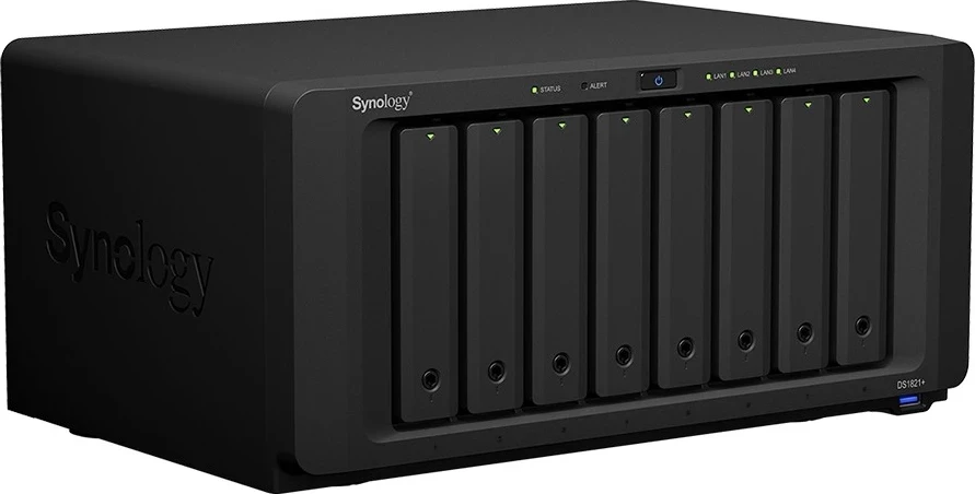 NAS Synology DS1821+, 4GB RAM, AMD Ryzen V1500B, 10 disqe