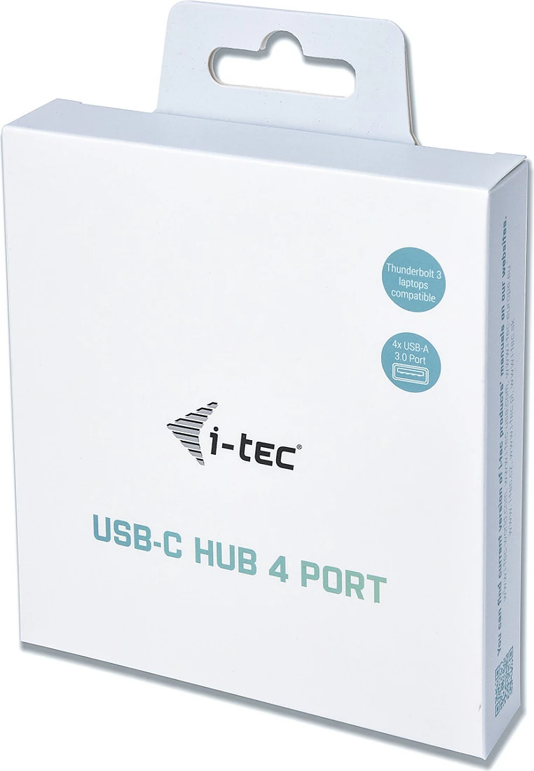 USB-C HUB I-Tec Metal 4 porta, USB 3.2 Gen 1, 5000 Mbit/s, gri