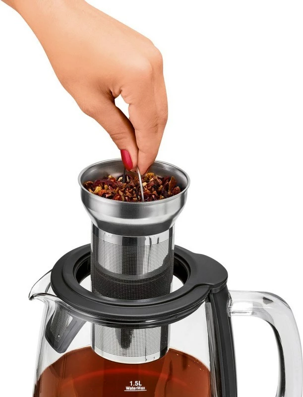 Çajnik elektrik pa tela Proficook PC-WKS 1167, prej qelqi