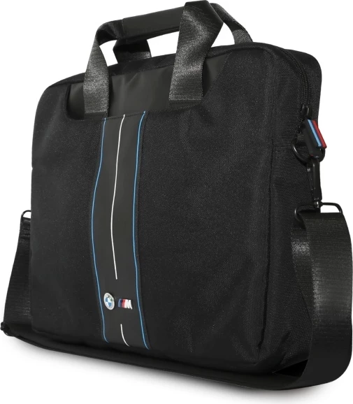 Çantë laptopi BMW BMCB15COMPVSKL, 16", najlon, vijë blu, e zezë