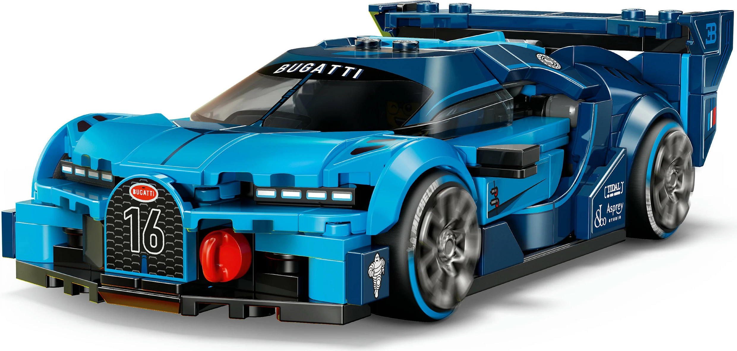 Set ndërtimi LEGO Speed Champions Bugatti Vision Gran Turismo 77253, 284 copë, 9+, kaltër
