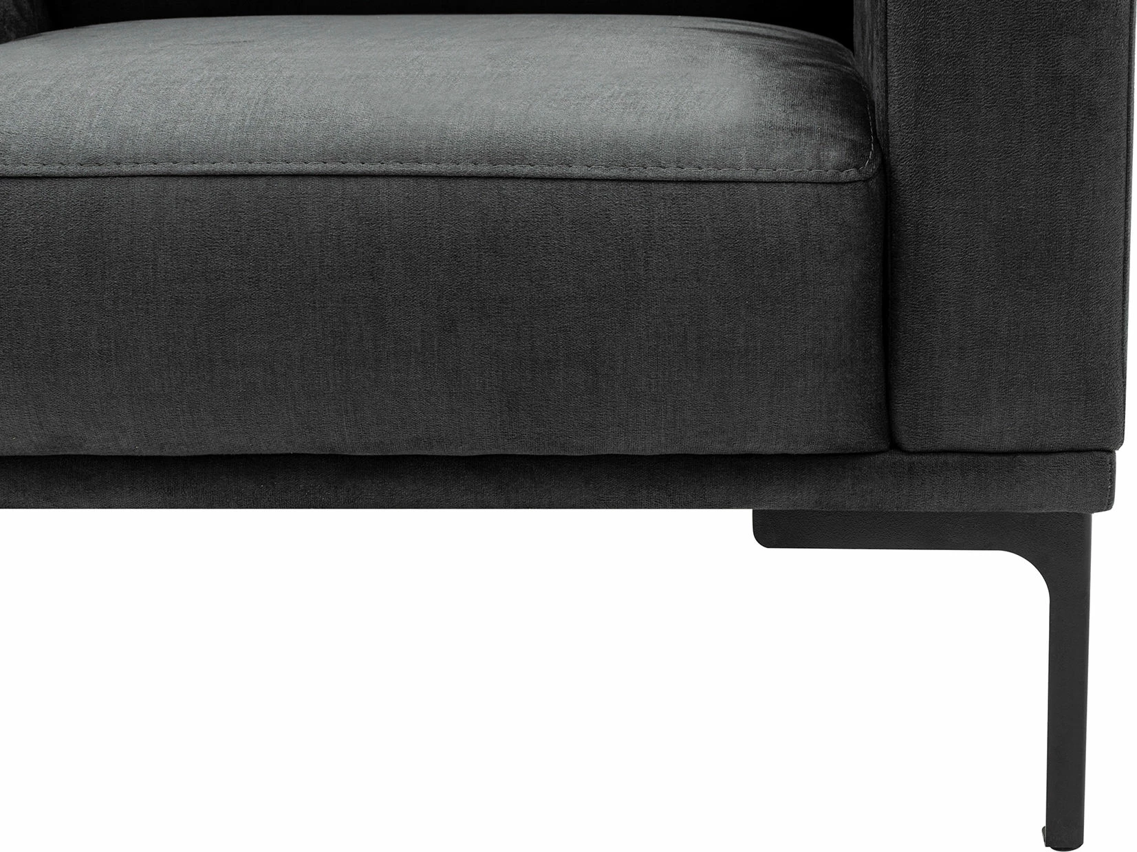Kënd divan Atelier del Sofa, Mustang Small, kënd i majtë, antracit