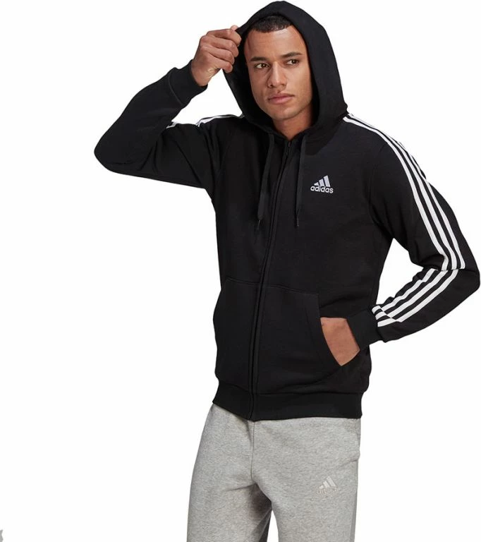 Duks me kapuç adidas për meshkuj, i zi [Madhësia: S]