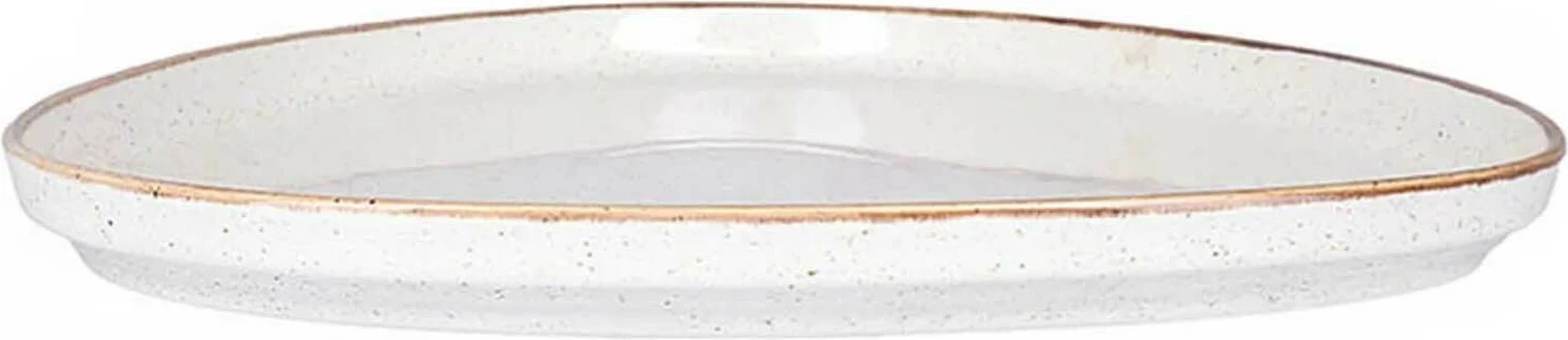 Pjatë trekëndore Porland Seasons Sand 210 mm, porcelan, set 6 copë, krem/bezh