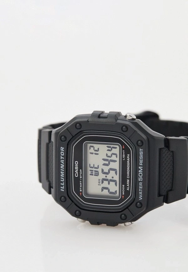 Orë dore Casio W-218H-1AV, e zezë