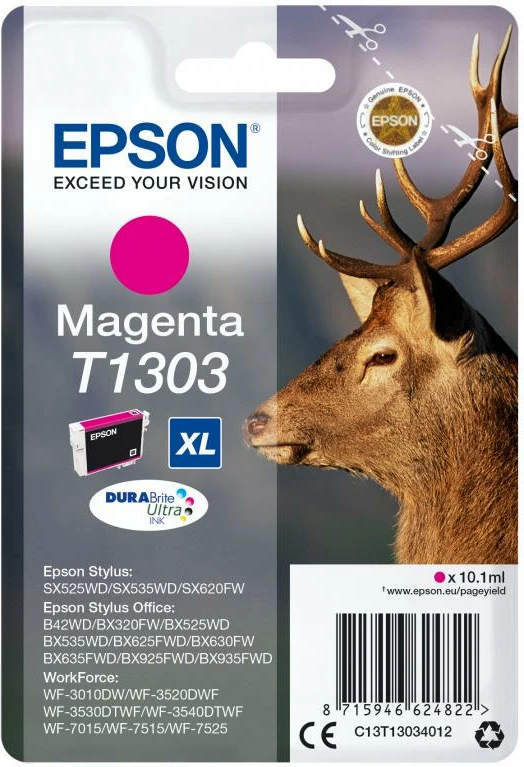 Fishek boje Epson T1303 (C13T13034012) XL 10.1 ml DURAbrite Ultra magenta