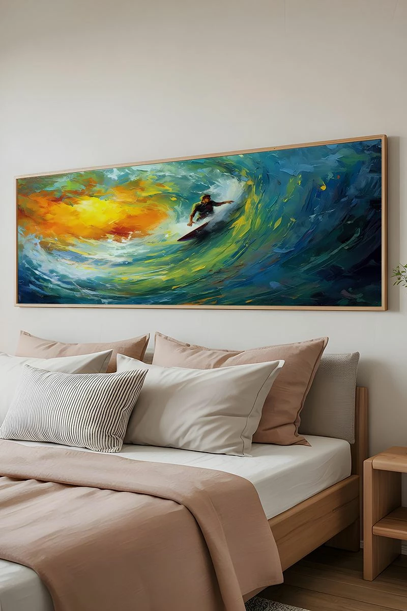 Pikturë dekorative me kornizë, Wallity, Artsmdfyty30-3370, shumëngjyrëshe, 33x70cm