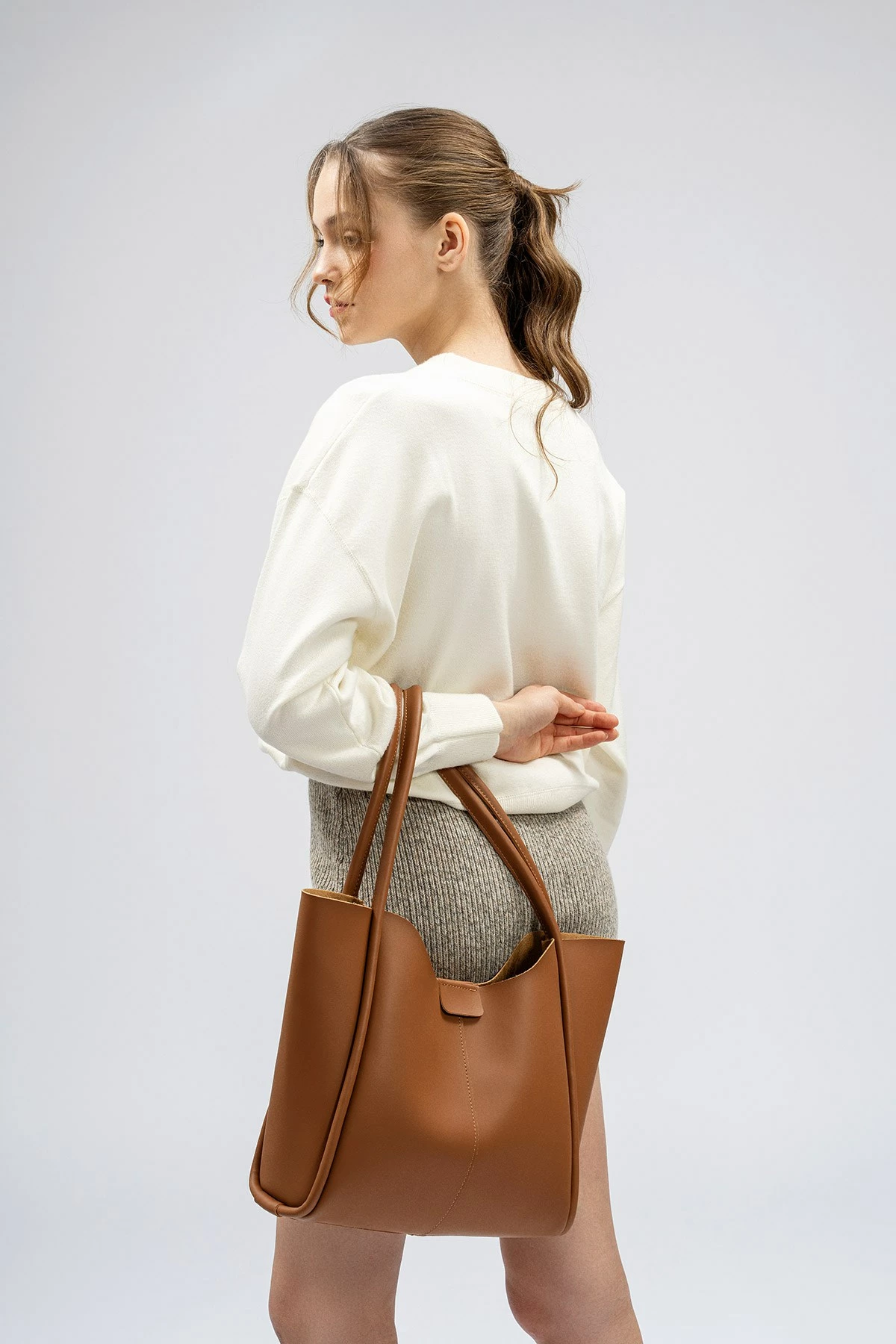 Çantë tote Lucky Bees, ngjyrë tan, 1264 Epy