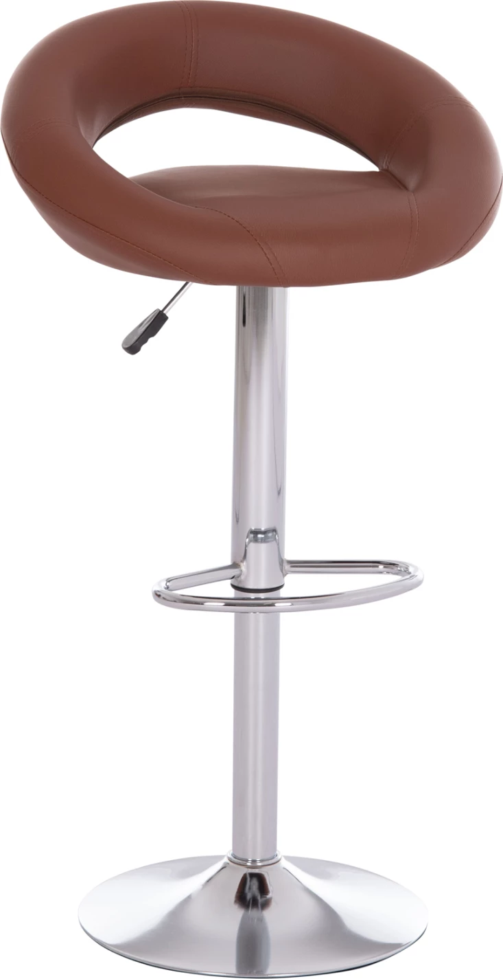 Karrige për bar REA, rrotulluese, lëkurë PU kafe, me amortizator, 54x47x96cm, set prej 2 copë