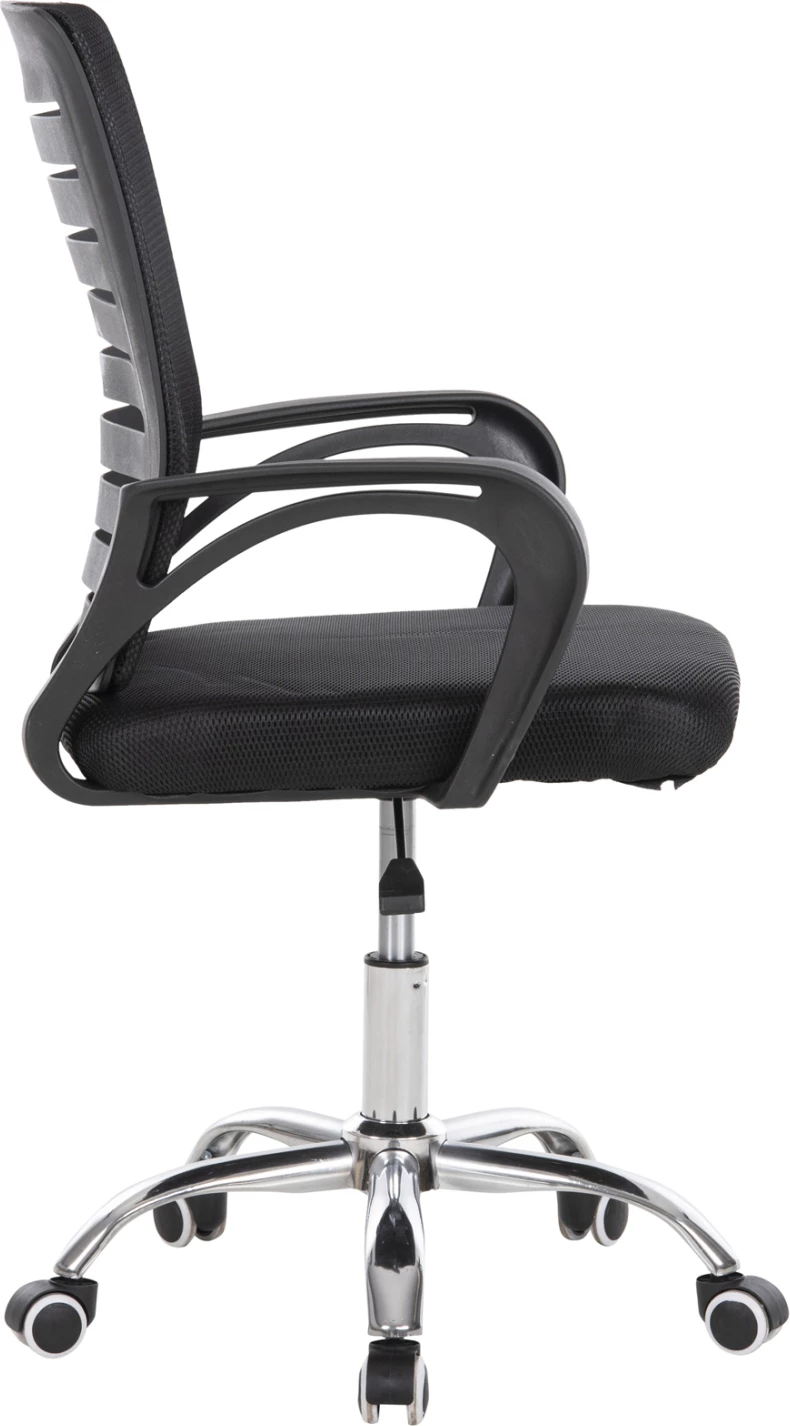 Karrige zyre TRAIL FH1192, rrjetë e zezë, këmbë metalike kromi, 64x55x98,5 cm.