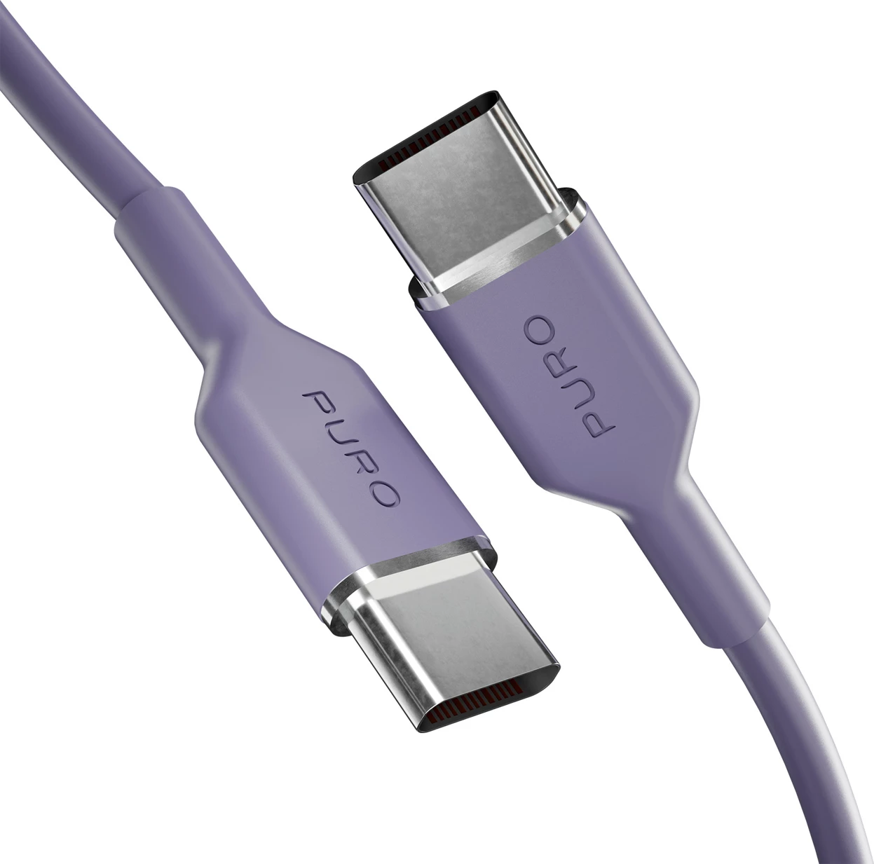 Kabllo USB-C në USB-C Puro ICON 1.5m, vjollcë