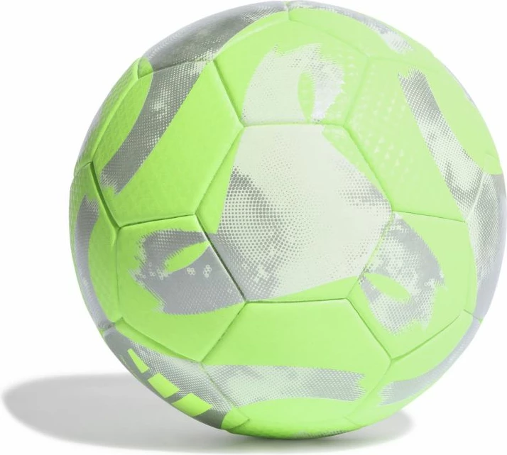 Top futbolli adidas për meshkuj, femra dhe fëmijë, ngjyrë jeshile dhe argjendi [Madhësia: 5]