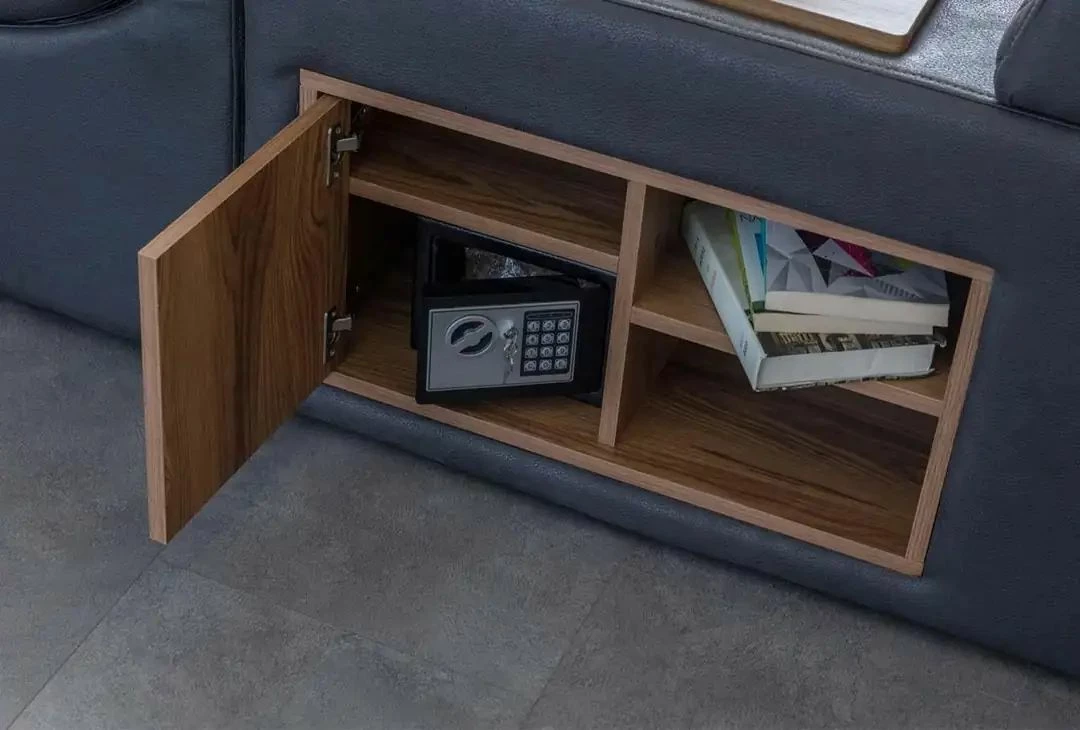 Krevat dopio me funksione smart, ngjyrë e zezë, Skye Decor Escape