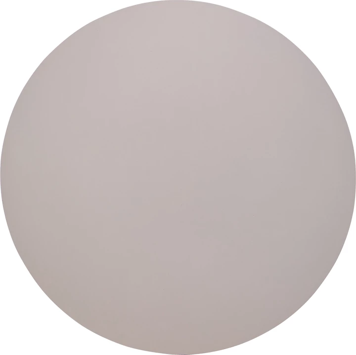 Tavolinë Dammero, krem, MDF, këmbë metalike të zeza, D100x75cm