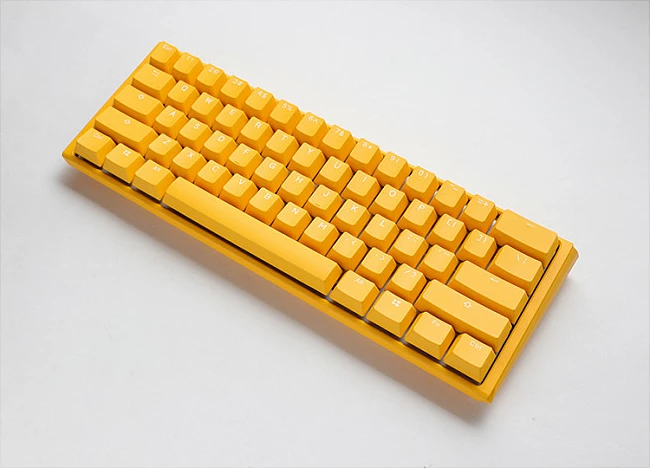 Tastierë gaming Ducky One 3 Yellow Mini, RGB LED, MX-Red, e verdhë