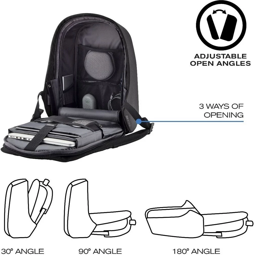 Çantë shpine për laptop XD Design Bobby, e zezë