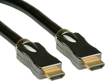 Kabllo HDMI ROLINE Ultra HD 1 m, 4K/2160p, Ethernet, 3D, e zezë