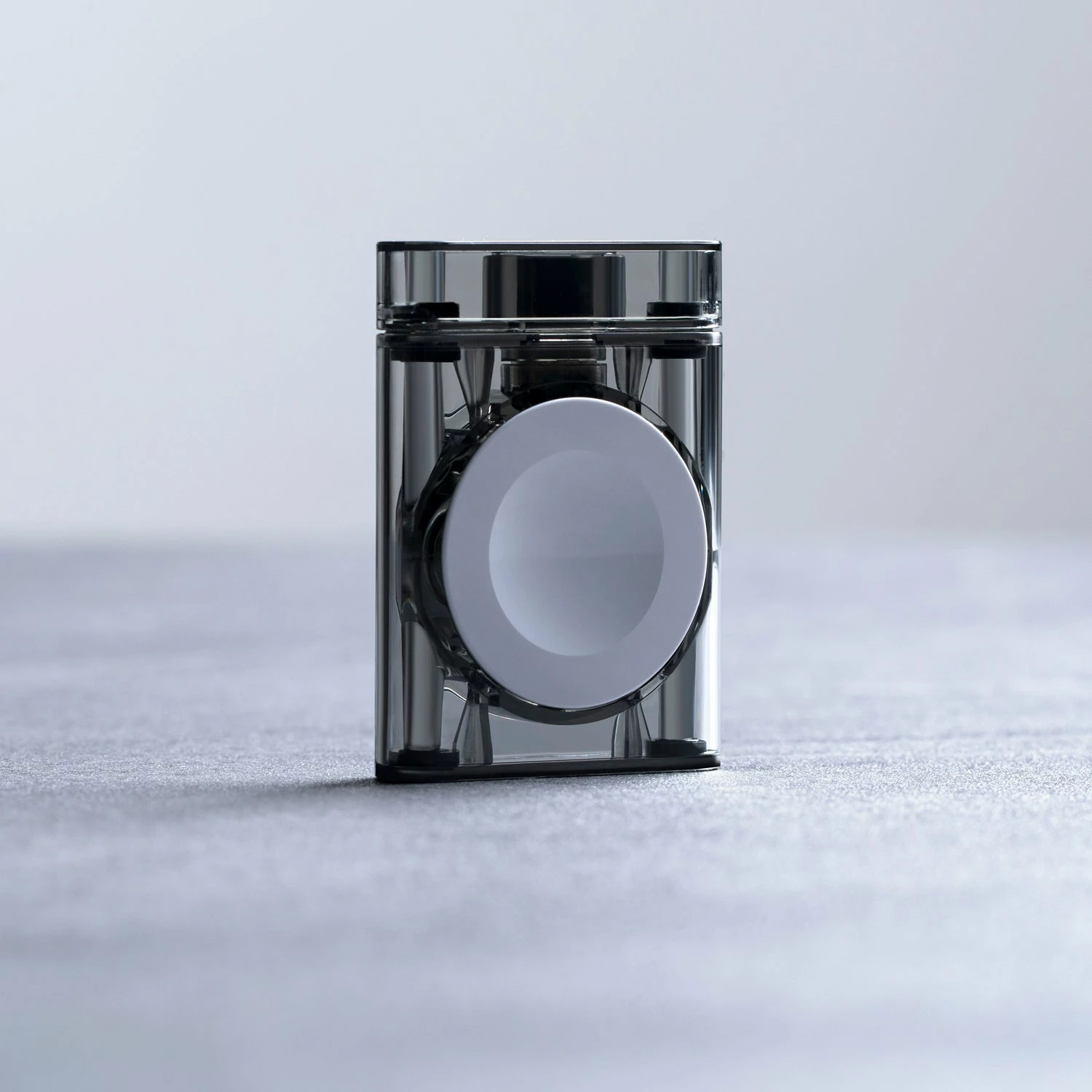 Karikues magnetik USB-C për Apple Watch What To Carry PITAKA Power Dongle, MFi, 5V/1.5A, gri transparent