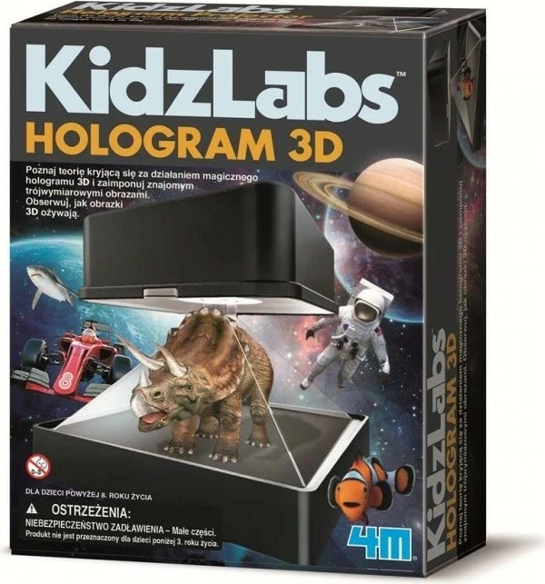 Set shkencor 4M KidzLabs Hologram 3D, për fëmijë, 8 modele, pa bateri