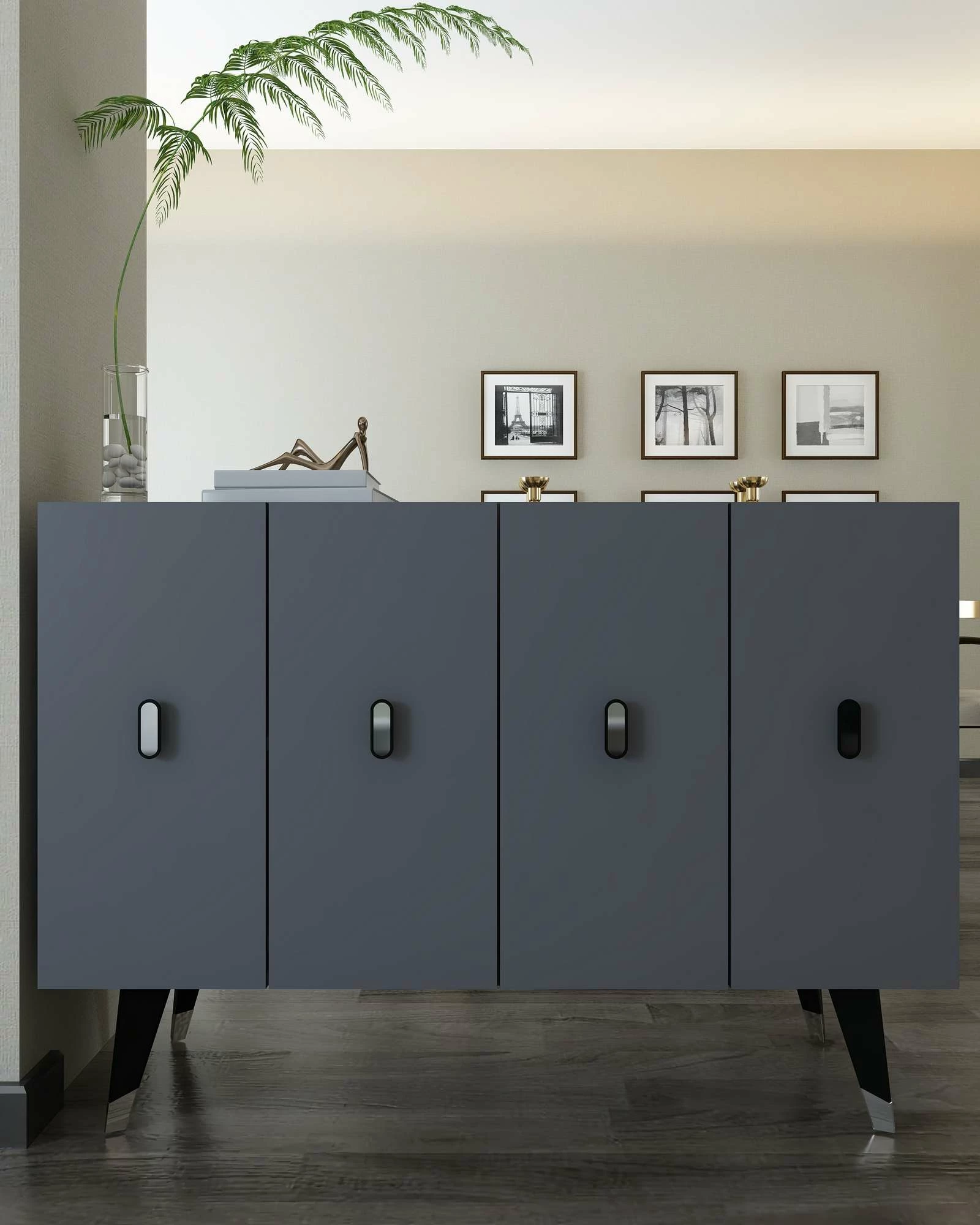 Konsol Skye Decor, anthracite, silver, 8168KM-32