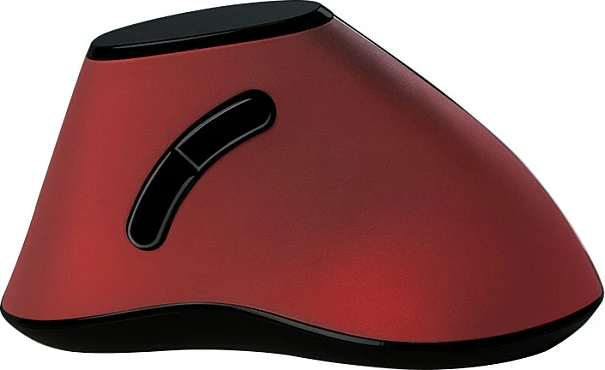 Maus LogiLink vertikal ergonomik 2.4G, 5 butona, bordeaux e kuqe