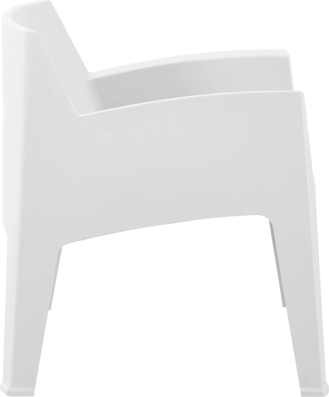 Karrige lounge polipropileni SLEEK, e bardhë, FH6365.01, 62.5x48.5x73Hcm