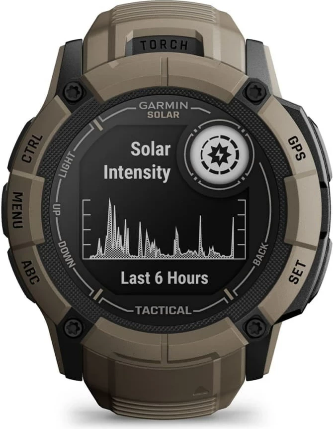 Smartwatch Garmin Instinct 2X Solar Tactical Edition, 50 mm, GPS, Gjelbër