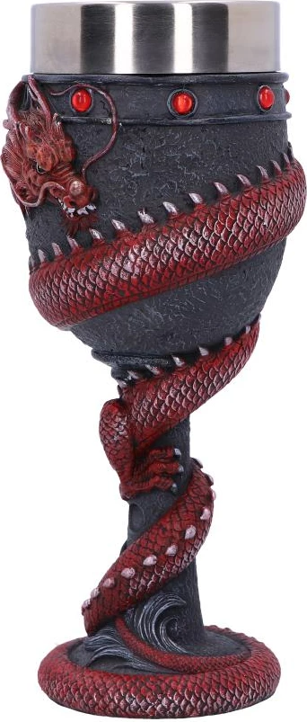 Kupë Nemesis Now Dragon Coil 20 cm, e kuqe