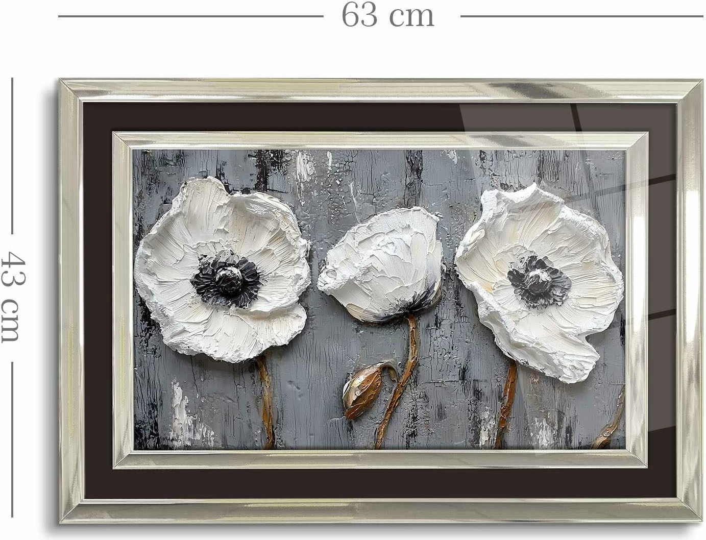 Pikturë dekorative me kornizë, shumëngjyrëshe, Wallity, 43x65cm