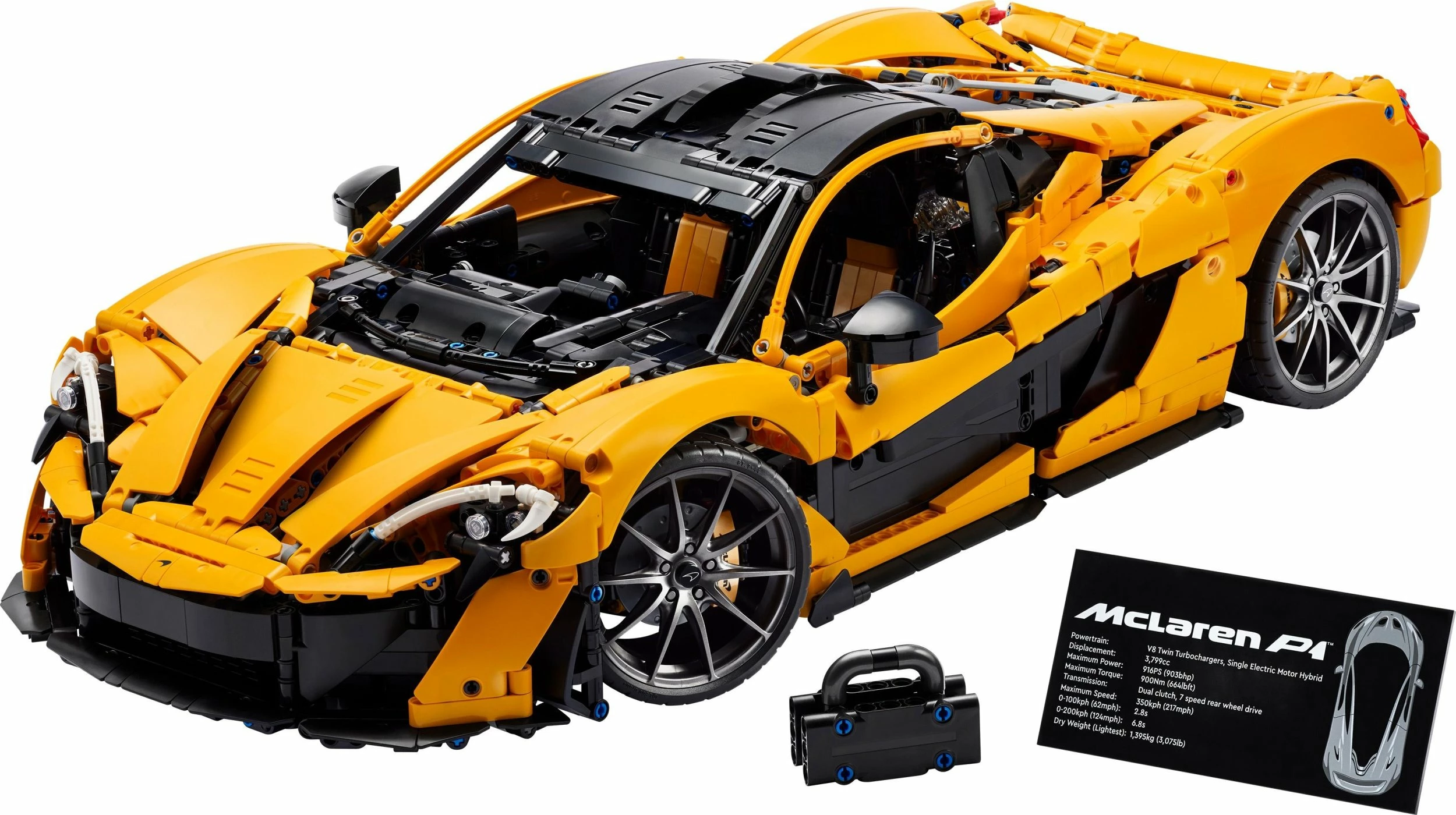 Set LEGO Technic McLaren P1 42172, 3893 copë, shkallë 1:8, 18+, portokalli