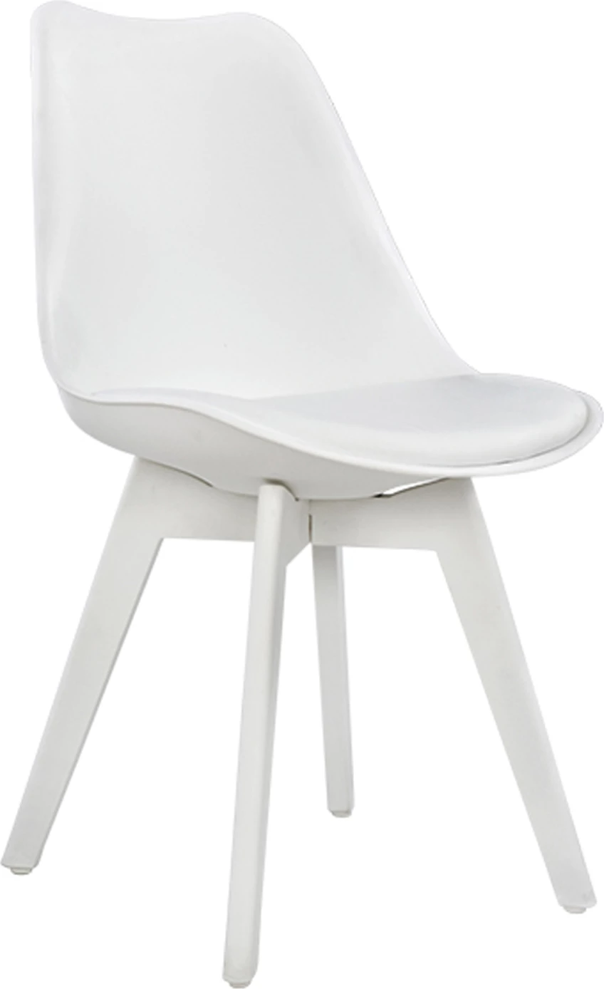 Karrige Vegas FH0033.31 POLIPROPILEN-PU-BARDHË 47,5x55x82 cm, set prej 4 copë